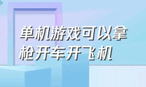 单机游戏可以拿枪开车开飞机