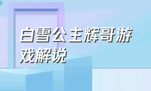 白雪公主辉哥游戏解说