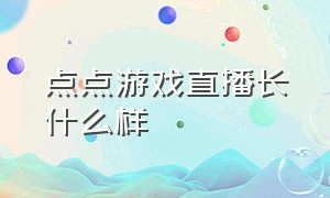 点点游戏直播长什么样