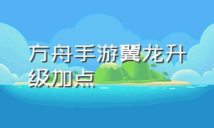 方舟手游翼龙升级加点