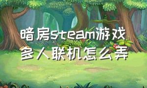 暗房steam游戏多人联机怎么弄