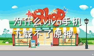 为什么vivo手机下载不了原神