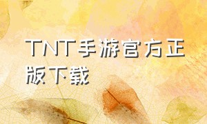 TNT手游官方正版下载