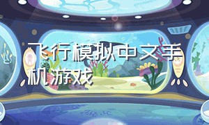 飞行模拟中文手机游戏（模拟飞行手机免费游戏推荐）