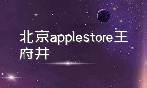 北京applestore王府井