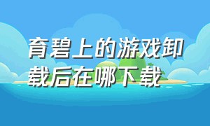 育碧上的游戏卸载后在哪下载（育碧官网上买的游戏怎么下载）