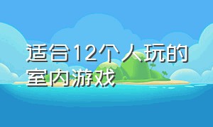 适合12个人玩的室内游戏