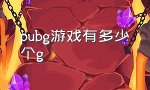 pubg游戏有多少个g（在哪看pubg游戏名称）