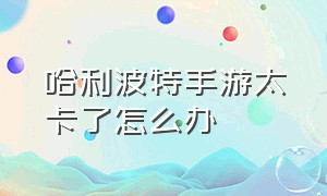 哈利波特手游太卡了怎么办