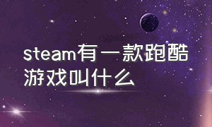 steam有一款跑酷游戏叫什么（steam有美国跑酷类的游戏吗）