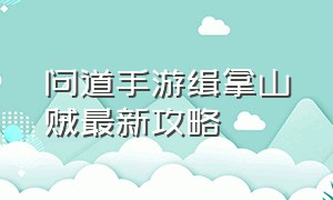 问道手游缉拿山贼最新攻略