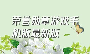 荣誉勋章游戏手机版最新版