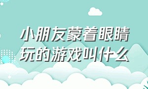 小朋友蒙着眼睛玩的游戏叫什么