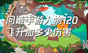 问道手游人物120飞升加多少伤害