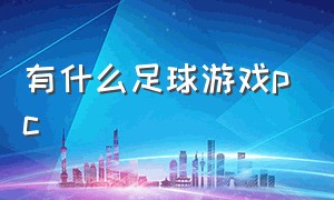 有什么足球游戏pc（pc端足球游戏哪个免费）