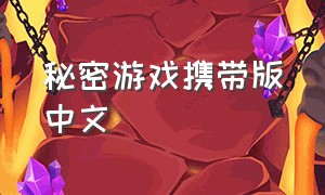 秘密游戏携带版中文