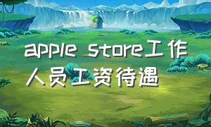 apple store工作人员工资待遇