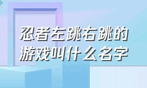 忍者左跳右跳的游戏叫什么名字