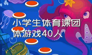 小学生体育课团体游戏40人（小学生体育团队游戏）