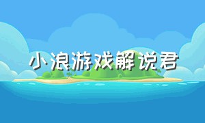 小浪游戏解说君