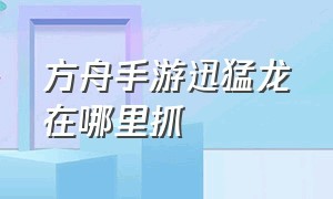 方舟手游迅猛龙在哪里抓