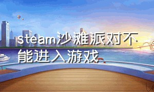 steam沙滩派对不能进入游戏（steam沙滩派对怎么下载）