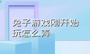 兔子游戏刚开始玩怎么弄