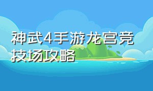 神武4手游龙宫竞技场攻略