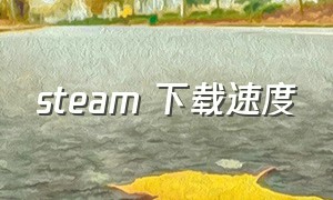 steam 下载速度