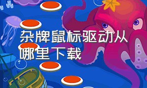 杂牌鼠标驱动从哪里下载