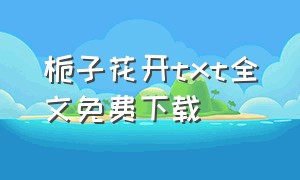 栀子花开txt全文免费下载（木槿花开txt全文下载）