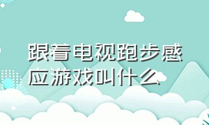 跟着电视跑步感应游戏叫什么