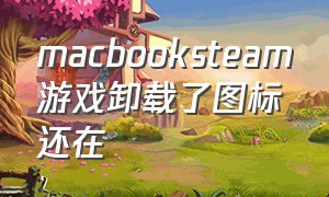 macbooksteam游戏卸载了图标还在