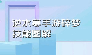 逆水寒手游碎梦技能图解