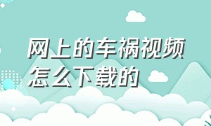 网上的车祸视频怎么下载的