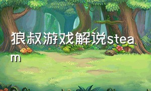 狼叔游戏解说steam