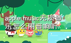apple music无损音乐怎么用音响听