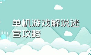 单机游戏解说迷宫攻略