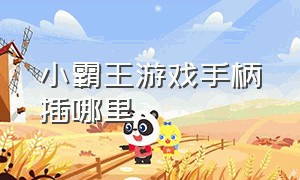 小霸王游戏手柄插哪里（小霸王无线游戏手柄怎么配对）