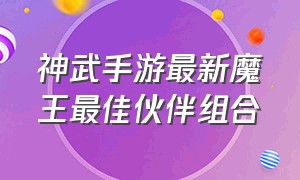 神武手游最新魔王最佳伙伴组合