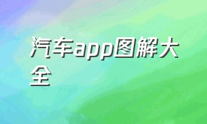 汽车app图解大全