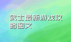 武士最新游戏攻略图文（最好玩的武士游戏推荐）