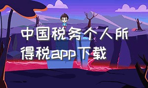 中国税务个人所得税app下载（个人所得税app 下载入口）