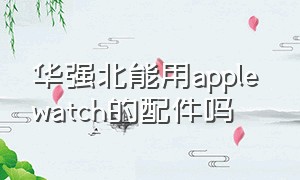 华强北能用apple watch的配件吗