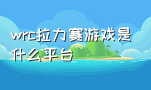 wrc拉力赛游戏是什么平台