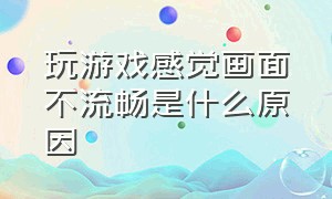 玩游戏感觉画面不流畅是什么原因（游戏画面卡顿不流畅与什么有关）