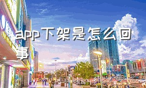 app下架是怎么回事