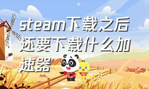 steam下载之后还要下载什么加速器（下载steam还要下载什么加速器）