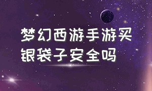 梦幻西游手游买银袋子安全吗（梦幻西游手游银袋子是什么）