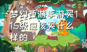 梦幻西游手游买115级应该买什么样的